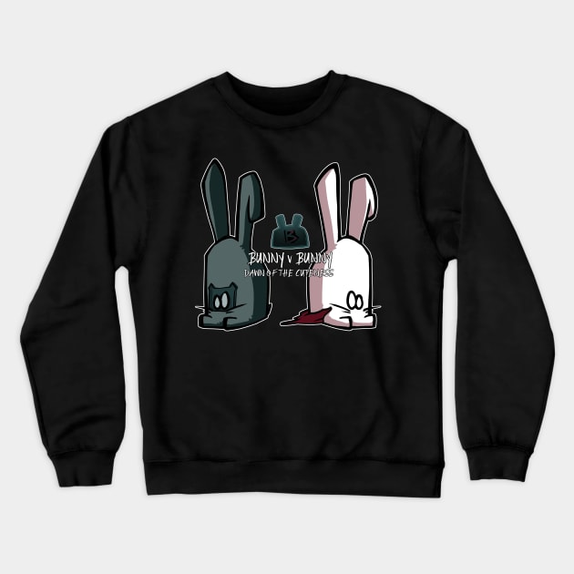 Bunny v Bunny Crewneck Sweatshirt by ArryDesign